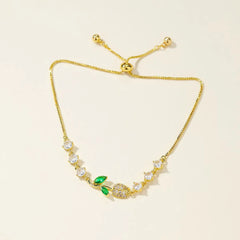 Fashion Elegant Glitter Rhinestone Flowers Necklaces for Girls Sweet Dainty Glamorous Jewellry for Women Ladies Accessories