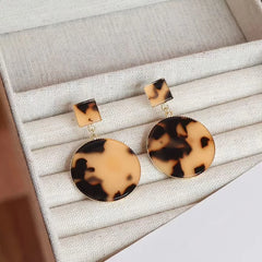 Fashion Leopard Trendy Stylish Drop Earrings for Girls Elegant Sweet Graceful Dainty Refined Jewelry for Women Lady Accessories