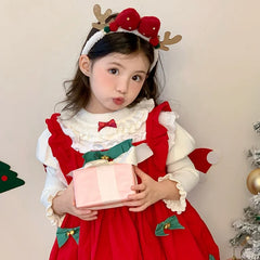 2025 Christmas Glitter Head Band for Baby Girls Sweet Cute Classic Bowknot for Kids Children Hair Accessories Chinese Supplier
