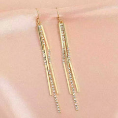 Luxury Fashion Trendy Stylish Tassel Drop Earrings for Girls Sweet Elegant Flower Jewelry for Women Ladies Accessories Wholesale