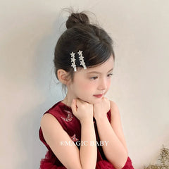 Fashion Star Heart Shaped Glitter Hair Clips for Baby Girls Cute Sweet Luxurious Alligators for Kids Children Hair Accessories