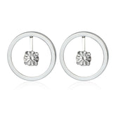 Fashion Simple Mimimalistic Glitter Drop Earrings for Girls Elegant Glamorous Refined Jewelry for Women Ladies Accessories