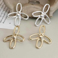 Simple Fashion Stylish Bold Designer Stud Drop Earrings for Girls Elegant Graceful Art Deco Jewelry for Women Ladies Accessories