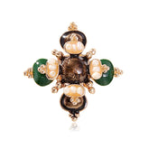 Fashion French Style Vintage Retro Elegant Brooches for Girls Graceful Pins Jewelry for Women Ladies Accessories New Design