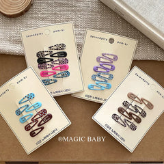 Fashion Polka Dot Leopard Print Simple Hair Clips for Baby Girls Durable Snap Clips for Kids Children Hair Accessories in Stock