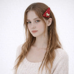 Fashion Sweet Trendy New Year Horse Chinese Hair Clips for Girls Glitter Elegant Snap Clips for Women Ladies Hair Accessories