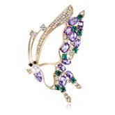 Fashion Glitter Rhinestone Butterfly Sweet Brooches for Girls Sparking Elegant Pins Jewelry for Women Ladies Accessories Chic