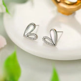 Ladies Hot Sale Heart Bow Shape Mini Stud Shape Fashion Elegant Chic Simple High Quality Bulk Jewelry Accessory for Women Daily