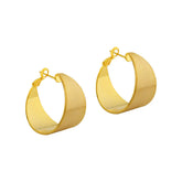 Women's Fashionable Earrings Wide-Frame Brushed Earrings Vintage Exaggerated Personality High-end Cool Style Ear Jewelry Unisex