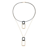 Fashion Simple Elegant Sweet Sweater Chains for Girls Stylish Glamorous Minimalistic Layered Wearing OOTD Jewelry for Women Lady