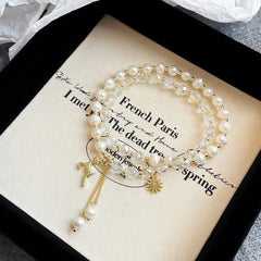Fashion Elegant Beads Natural Stone Freshwater Pearl Bracelets for Girls Trendy Jewelry for Women Ladies Wholesale China Factory