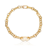 Fashion Simple Punk Minimalistic Letter Necklaces for Girls Cool Spicy Glamorous Charms Jewelry for Women Ladies Accessories