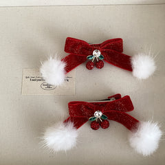 Classic Solid Color Simple Bowknot Hair Clips for Baby Girls Fruits Cherry Alligators for Kids Children Hair Accessories Chic