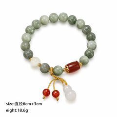 Female Green Red White Beads Bracelet Fashion Vintage Elegant Charms Factory Price Mixed Order Accepted in Stock Daily Jewelry