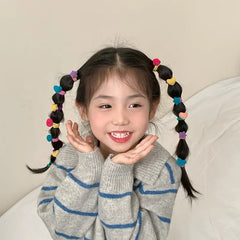 Fashion Sweet Cute Heart Shaped Star Hair Ties for Baby Girls Cute Sweet Mini Scrunchies for Kids Children Hair Accessories