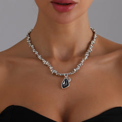Fashion Simple Glitter Dainty Necklaces for Girls Trendy Elegant Glamorous Jewellry for Women Ladies Accessories Wholesale