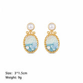 Female New Design Pink Green Blue Freshwater Pearl S925 Silver 18k Gold-plated Earring Low MOQ in Stock Elegant Glitter Jewelry