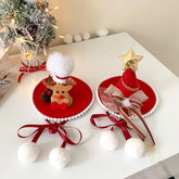 2025 Christmas Ribbon Bowknot Deer Hair Band for Baby Girls Cute Kawaii Fashion Hat Headband for Kids Children Hair Accessories