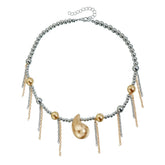 Fashion Trendy Beads Glamorous Link Tassel Vintage Necklaces for Girls Sweet Spicy INS Style Jewelry for Women Ladies Accessory