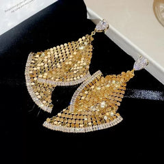 Fashion Luxury Dainty Bold Exaggerated Drop Earrings for Girls Refined Classic Jewelry for Women Ladies Accessories Wholesale