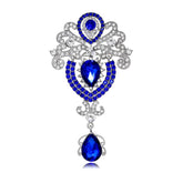 Fashion Luxury Glitter Sparkle Rhinestone Crystal Brooches for Girls Vintage Retro Classic Jewelry for Women Ladies Accessories