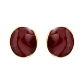 French Style Dropping Glaze Pleated Round Earrings for Women Light Luxury High-end Elegant Earring Stud Fashion Charms Earrings