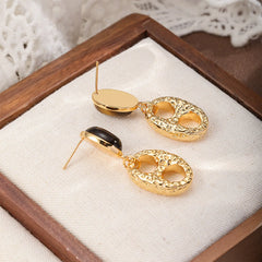 Fashion Blue Turquoise Tiger Eye Stone Drop Earrings for Girls Vintage Jewelry for Women Ladies Wholesale China Factory Bulk