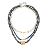 Fashion Layered Wearing Sexy Luxury Necklaces for Girls Elegant Earrings Jewelry Suits Sets for Women Ladies Accessories Chic