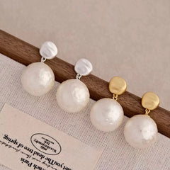 Fashion Sweet Simple Classic Imitation Pearl Drop Earrings for Girls Elegant Art Deco Glamorous Jewelry for Women Accessories