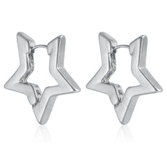 Fashion Simple Star Sweet Alloy Drop Earrings for Girls Charms Minimalistic Dainty Jewelry for Women Ladies Accessories Daily