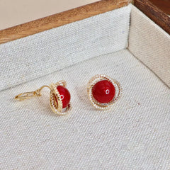 Women Hot Sale Imitation Pearl Mini Clip-on Earring Fashion Elegant Graceful Sparking Charms Luxurious Wholesale Daily Jewelry