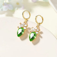 2025 Christmas Rhinestone Glitter Glamorous Drop Earrings for Girls Fashion Trendy Jewelry for Women Ladies Accessories Chic