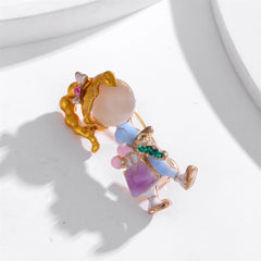 Fashion Cartoon Sweet Brooches for Girls Trendy Elegant Cute Pins Jewelry for Women Ladies Accessories Chinese Supplier Hot Sale
