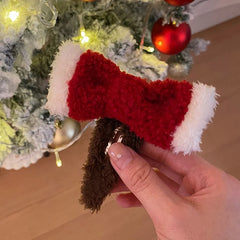 Female Autumn Winter Christmas Festival Celebration Chic Fashion Warm Customized Wholesale in Stock Small Hair Clips Accessories