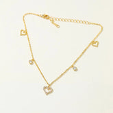 Fashion Luxury Trendy Elegant Bracelets for Girls Glamorous Heart Shaped Jewellry for Women Ladies Accessories Chinese Supplier