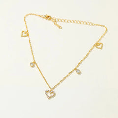 Fashion Luxury Trendy Elegant Bracelets for Girls Glamorous Heart Shaped Jewellry for Women Ladies Accessories Chinese Supplier