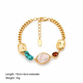 Fashion 18K Gold Plated Blue Turquoise Vintage Jewelry Sets for Girls Necklaces Bracelets for Women Ladies China Manufacturer