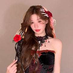 Women 2025 Halloween Festival New Design Hair Clips Fashion Scary High Quality Customized Bulk Order in Stock Hairpins Accessory
