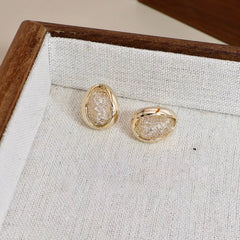 Women Irregular Shape Creative Design Small Stud Earring Fashion Elegant Graceful Chic Bulk Jewelry Accessories for Female Daily