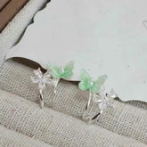 Sweet Butterfly Elegant Hoop Earrings for Girls Princess Style Trendy Jewelry for Women Ladies Bijuterias Chinese Supplier