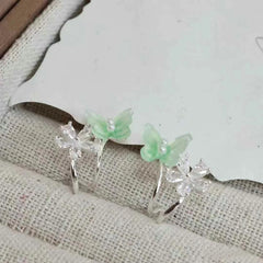 Sweet Butterfly Elegant Hoop Earrings for Girls Princess Style Trendy Jewelry for Women Ladies Bijuterias Chinese Supplier