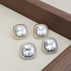 Fashion Glitter Sparkle Simple Minimalistic Stud Earrings for Girls Fine Charms Jewellry for Women Ladies Accessories Wholesale