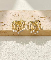 Fashion Sweet Luxury Glamorous Drop Earrings for Girls Trendy Stylish Jewelry for Women Ladies Accessories Chinese Supplier