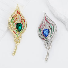 Fashion Glitter Sparking Sweet Rhinestone Elegant Brooches for Girls Stylish Trendy Pins Jewelry for Women Ladies Accessories