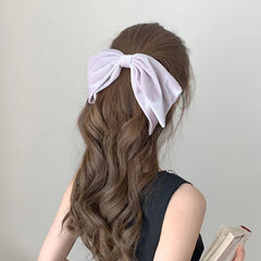 Famale Velvet Bowknot Hair Clips Purple Fashion Elegant Large Barrette for Daily Party Wholesale Women's Clips Hair Accessories