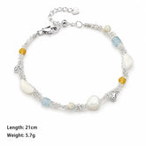 Fashion Freshwater Pearl Shell Amazonite Stone Jewelry Sets for Girls Necklaces Bracelets for Women Ladies Wholesale Bulk