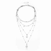 Fashion Simple Sweater Chain Imitation Pearl Necklaces for Girls Elegant Graceful Jewelry for Women Ladies Accessories Wholesale