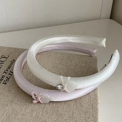 Fashion Bowknot Glitter Princess Style Head Band for Girls Sweet Elegant Rhinestone Hair Band for Women Ladies Hair Accessories