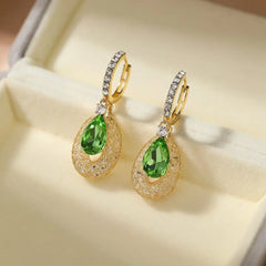 Fashion Luxurious Imitation Pearl Glitter Drop Earrings for Girls Hoop Elegant French Style Jewelry for Women Ladies Accessories