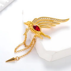Fashion Retro Vintage Glitter Tassel Brooches for Girls Elegant Graceful Luxury Pins Jewelry for Women Ladies Accessories